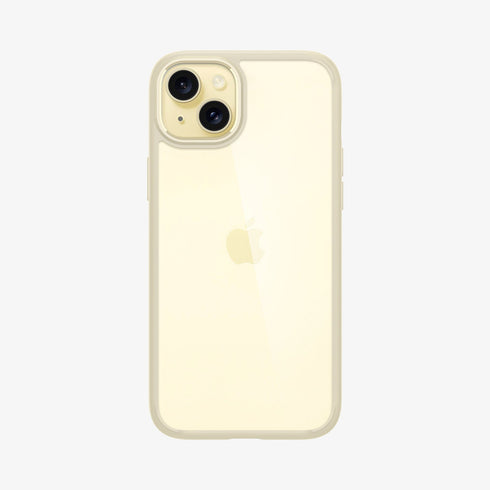 ACS07209 - iPhone 15 Series Ultra Hybrid Case in Natural Titanium showing the back
